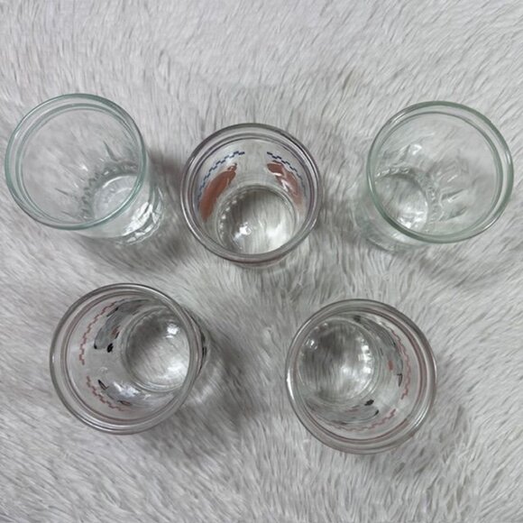 Vintage 5pc Country Cow Country Pig Glass Set - Picture 10 of 12